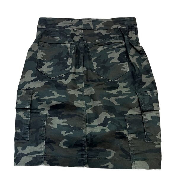 Coco + Carmen Camo Cargo Skirt S Polyester/Spandex Blend - Picture 3 of 4